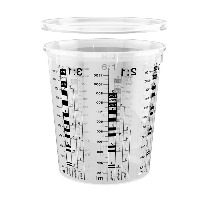1370ML PP Automotive Paint Mixing Cup with lid