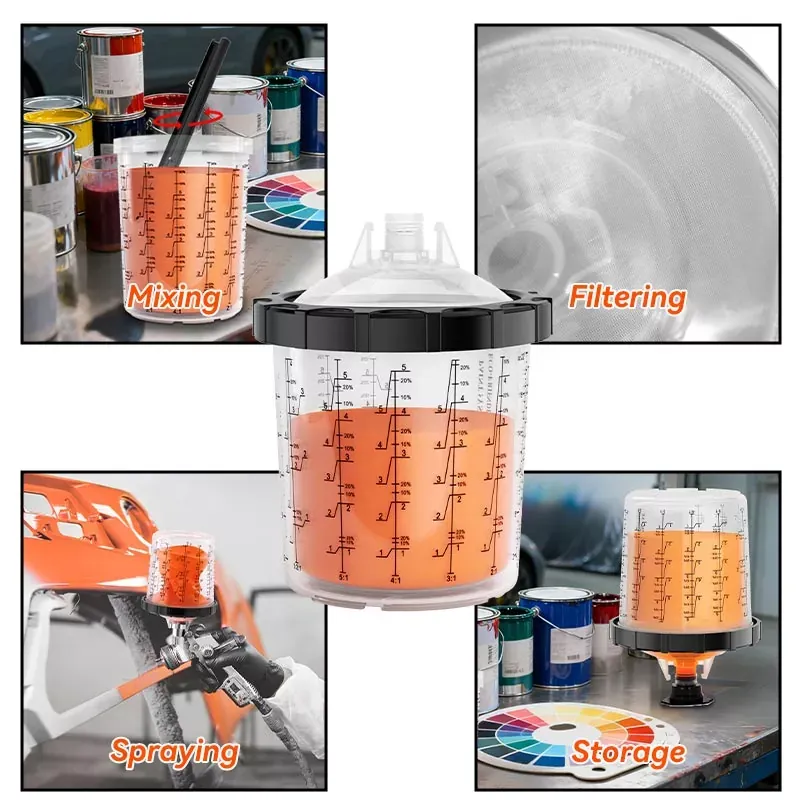 ​Why choose the AYSPAT Disposable spray gun cup?—Goodbye Troublesome Cleaning, A New Choice for Efficient Spraying