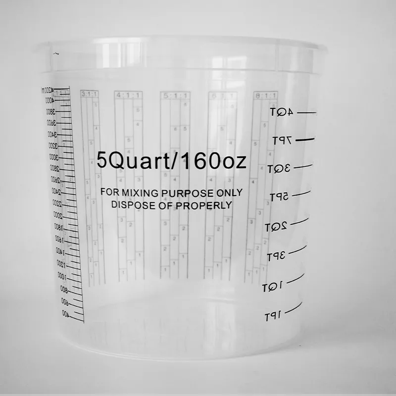 5000ML PP Automotive Paint Mixing Cup with lid