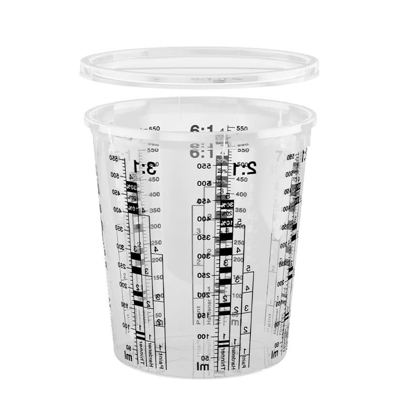 680ML PP Automotive Paint Mixing Cup with Lid